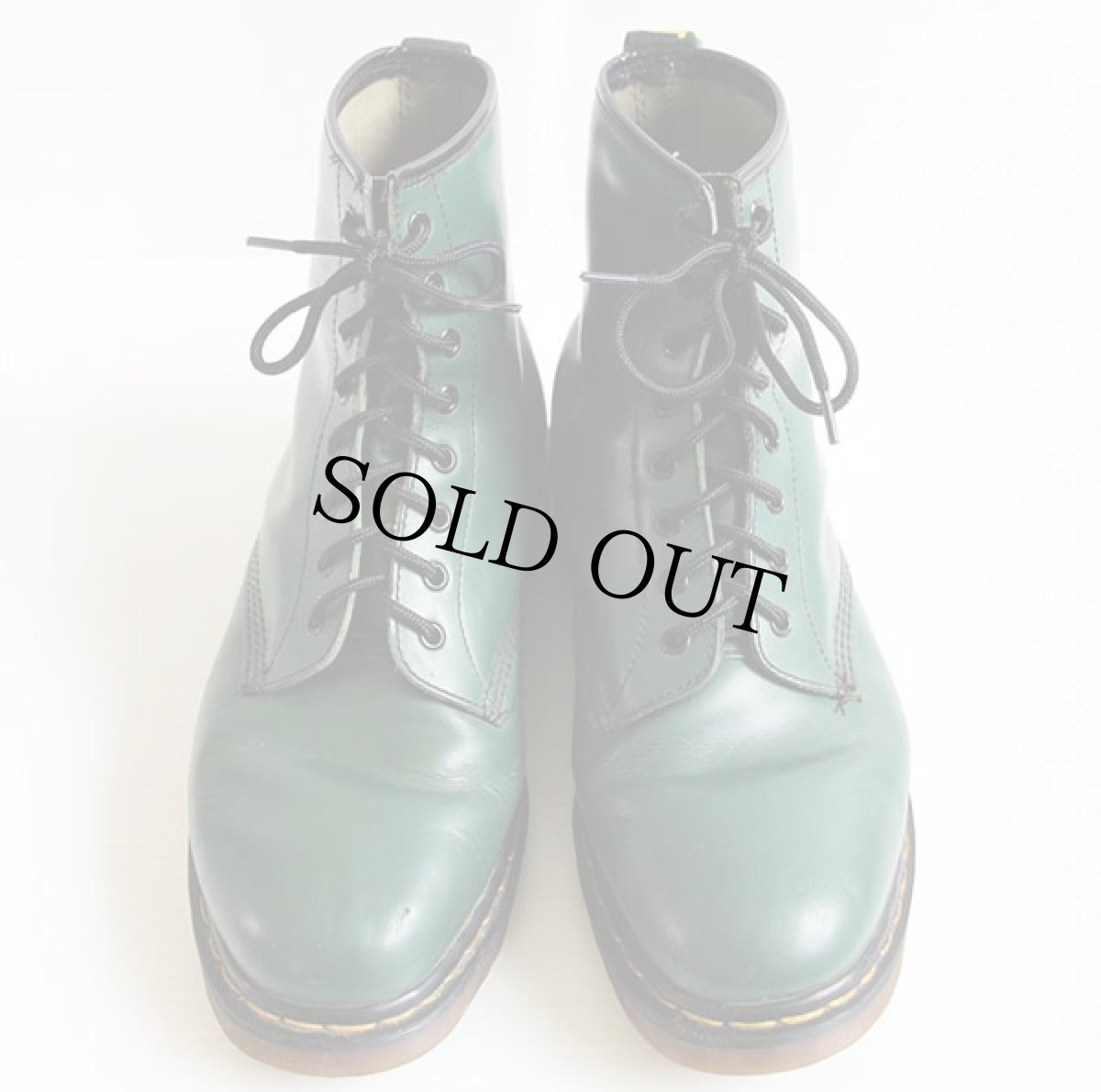 画像3: 英国製 DR.MARTENSドクターマーチン 8ホールブーツ 緑 UK12 (3)