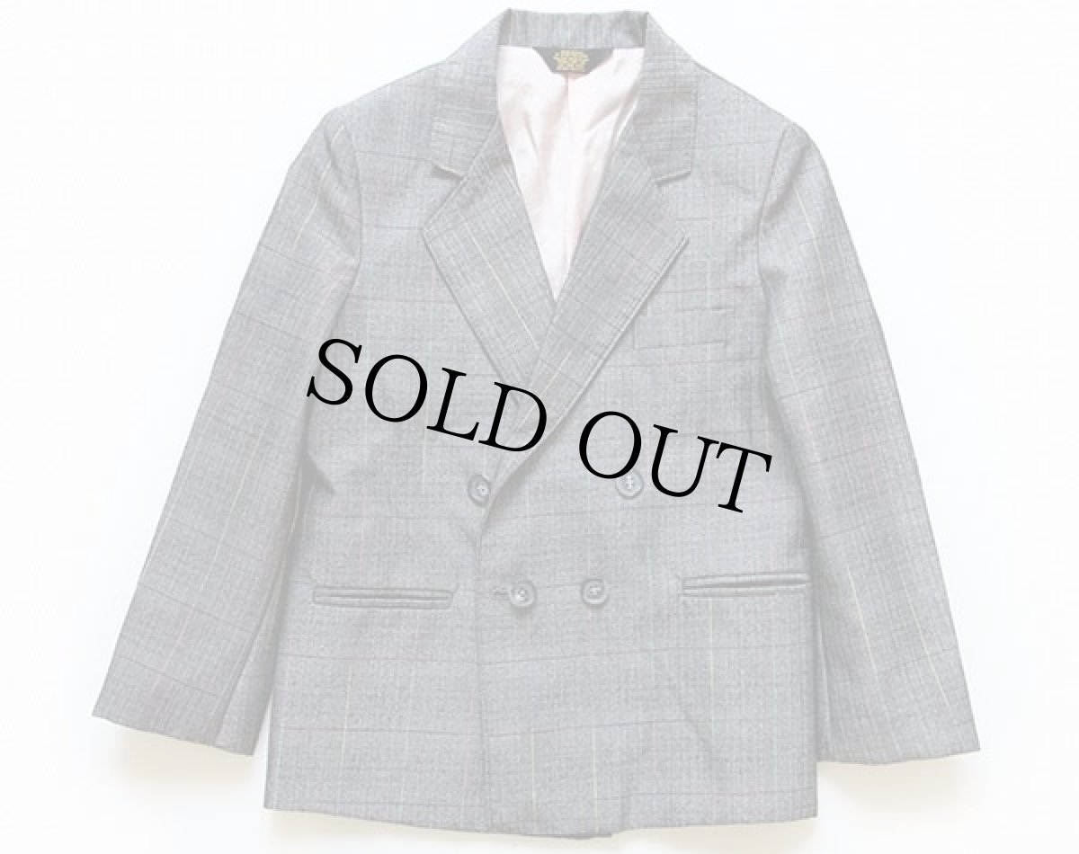 画像2: USA製 big GUY ダブルブレスト ジャケット&パンツ セットアップ キッズ7R★スーツ (2)