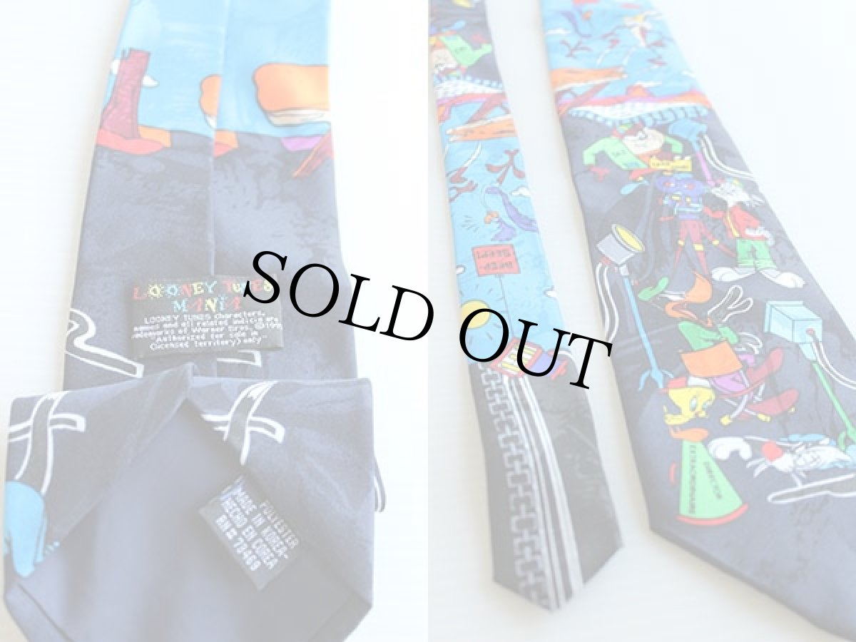 画像3: 90s WARNER BROS LOONEY TUNES MANIA キャラクター ネクタイ (3)