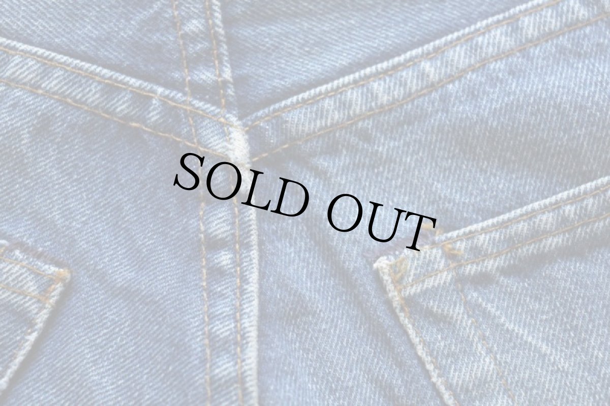 画像6: 80s JCPenney Plain Pockets 黒カン デニムパンツ w32 (6)