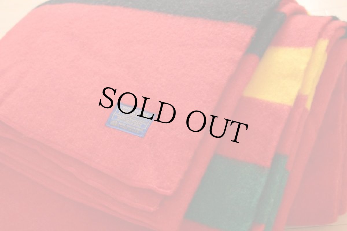 画像2: デッドストック★70s USA製 PENDLETONペンドルトン RAINIER PARK マルチボーダー ウール ブランケット (2)