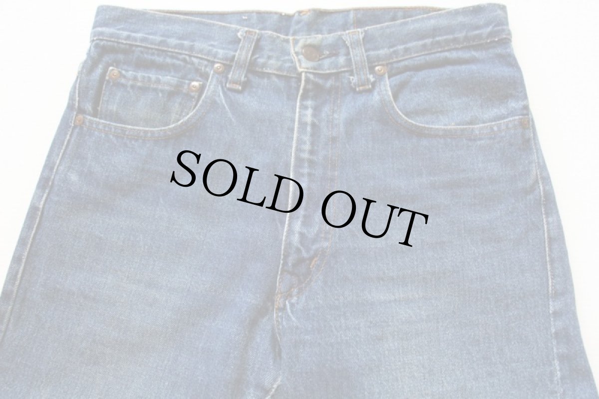 画像2: 80s JCPenney Plain Pockets 黒カン デニムパンツ w32 (2)