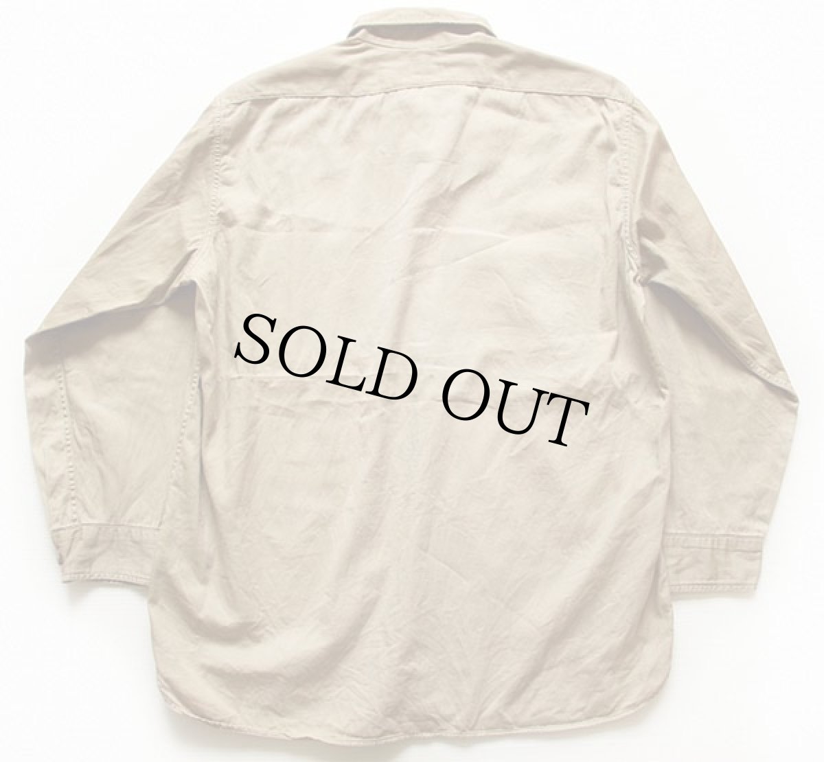 画像2: 50s PENNEY'S BIGMACビッグマック マチ付き ワークシャツ カーキ (2)