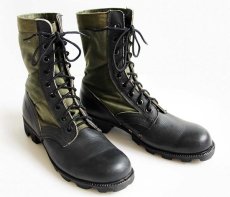 画像1: 80s 米軍 ジャングルブーツ 7 R★コンバット (1)