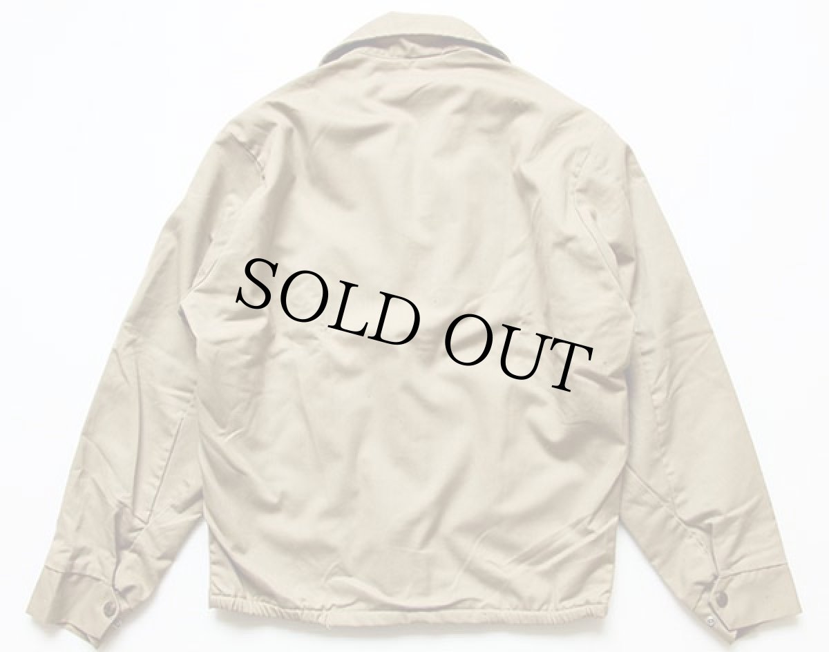 画像2: 70s Tuf-Nut チェーン刺繍 ネルライナー ワークジャケット ペンキ飛び カーキ 36 (2)