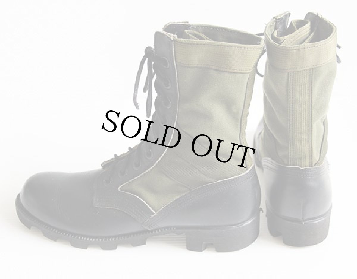 画像2: 80s 米軍 ジャングルブーツ 7 R★コンバット (2)