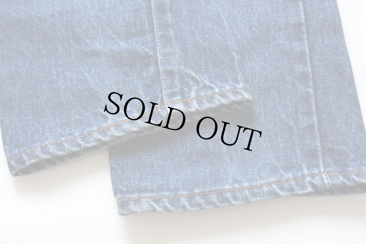 画像8: 80s JCPenney Plain Pockets 黒カン デニムパンツ w32 (8)