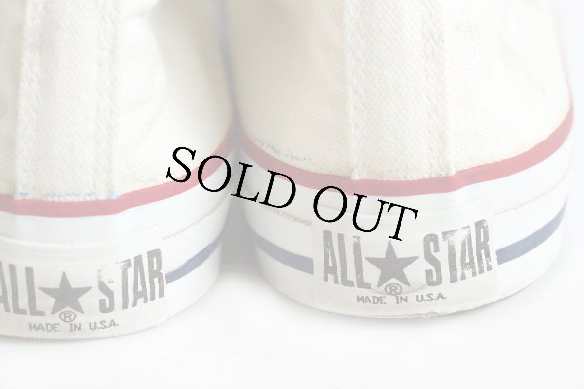 画像7: 90s USA製 CONVERSEコンバース ALL STARオールスター HI 生成り 10.5 (7)