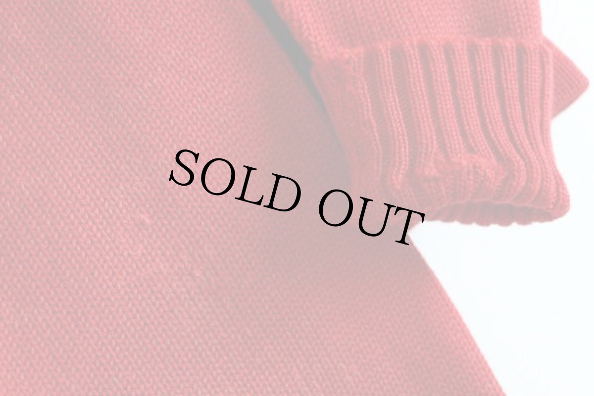 画像6: 40s USA製 Wilsonウィルソン ウールニット レタードカーディガン 赤 40 (6)