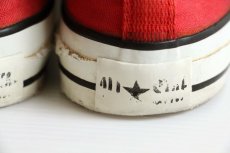 画像7: 80s USA製 CONVERSEコンバース ALL STARオールスター Low 当て布 赤 8 (7)