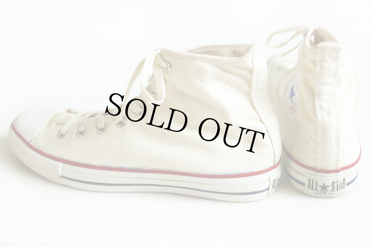 画像2: 90s USA製 CONVERSEコンバース ALL STARオールスター HI 生成り 10.5 (2)