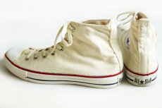 画像2: 90s USA製 CONVERSEコンバース ALL STARオールスター HI 生成り 10.5 (2)