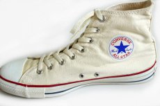 画像4: 90s USA製 CONVERSEコンバース ALL STARオールスター HI 生成り 10.5 (4)