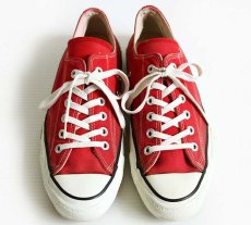 画像3: 80s USA製 CONVERSEコンバース ALL STARオールスター Low 当て布 赤 8 (3)