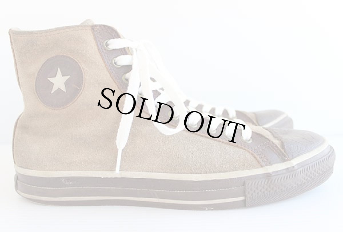 画像5: 90s USA製 CONVERSEコンバース ALL STARオールスター HI スエードレザー 茶 8.5 (5)