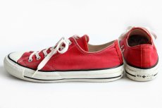 画像2: 80s USA製 CONVERSEコンバース ALL STARオールスター Low 当て布 赤 8 (2)