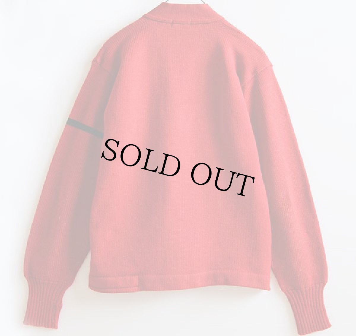 画像2: 40s USA製 Wilsonウィルソン ウールニット レタードカーディガン 赤 40 (2)