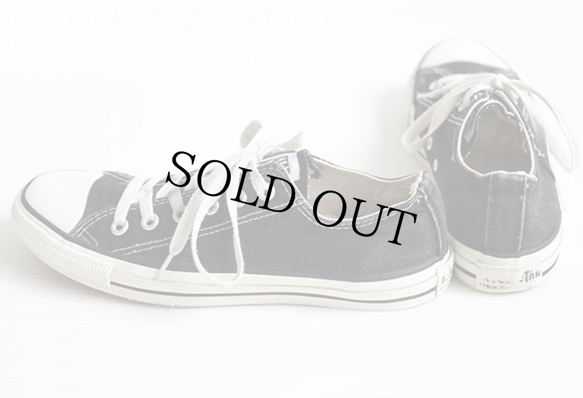 画像2: 90s USA製 CONVERSEコンバース ALL STARオールスター Low 黒 6.5 (2)