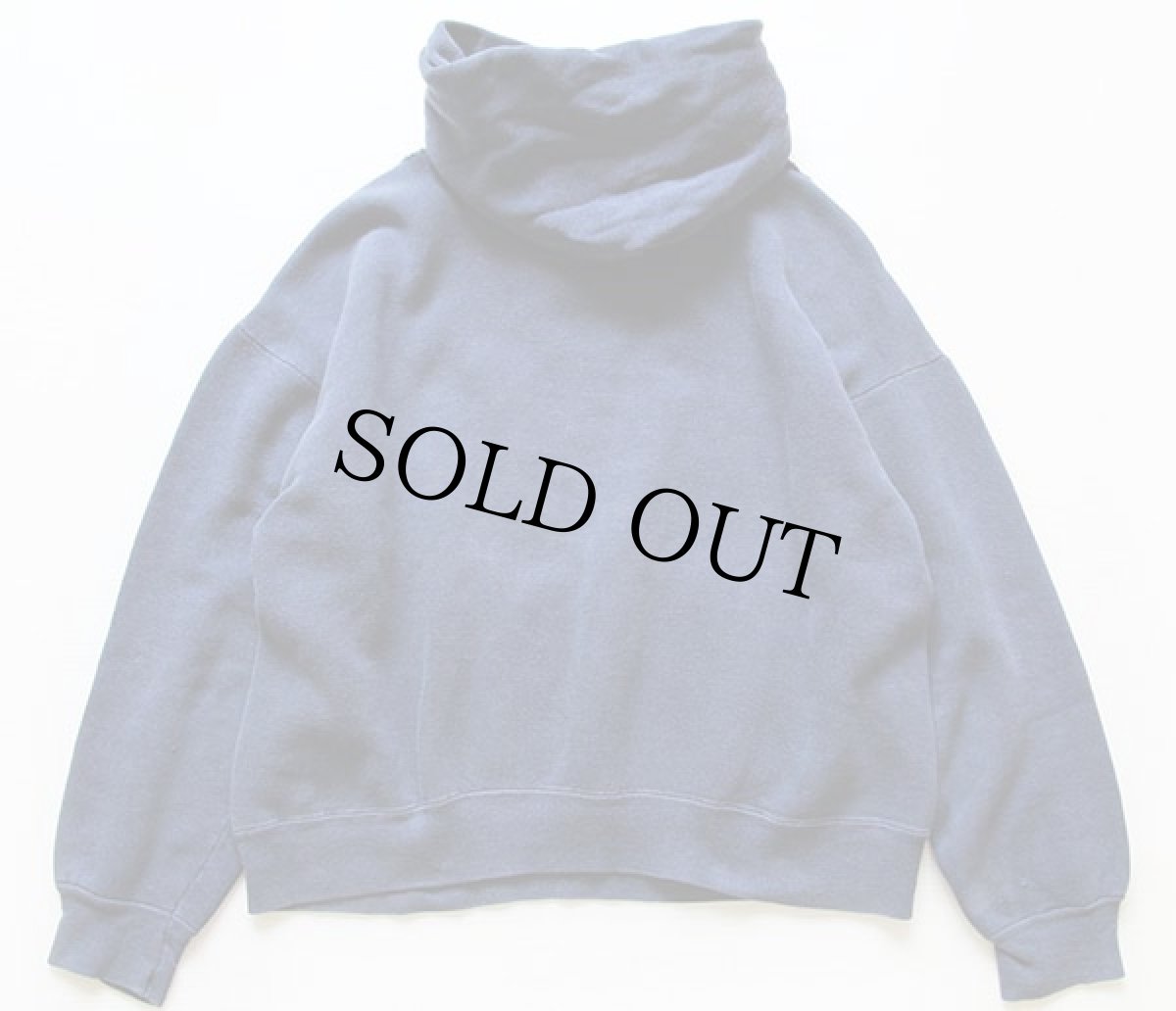 画像2: 60s UNKNOWN 無地 コットン スウェットパーカー 紺 (2)