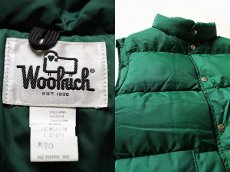 画像3: 70s Woolrichウールリッチ ダウンベスト 緑 M (3)