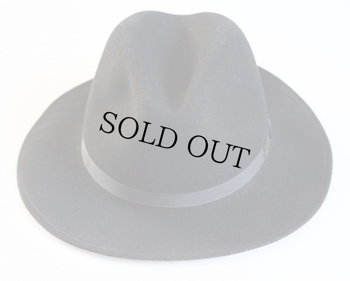 画像2: COUNTRY GENTLEMAN 中折れ フェルトハット 黒 L (2)