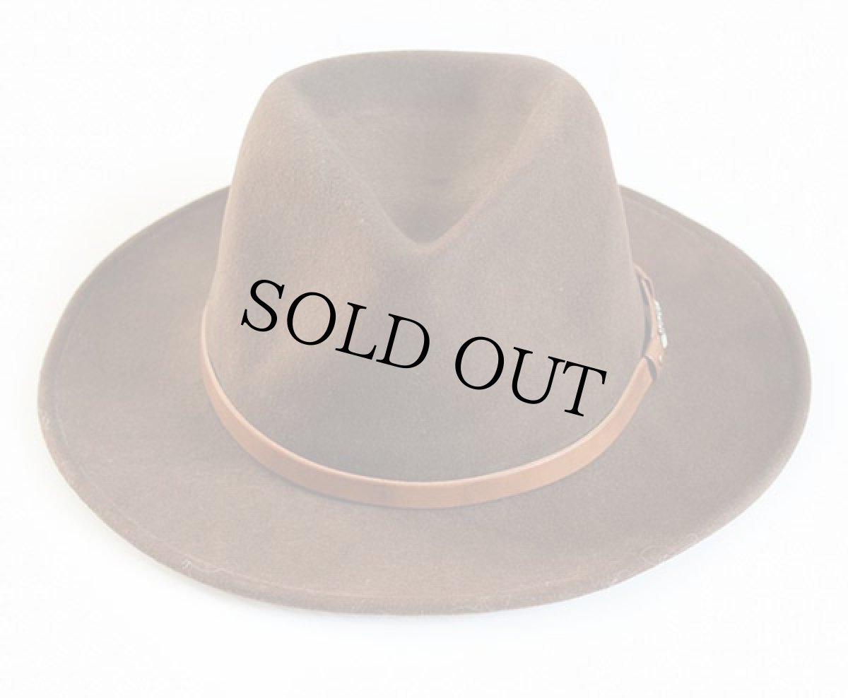 画像2: USA製 MINNETONKAミネトンカ 中折れ フェルトハット 茶 XL (2)