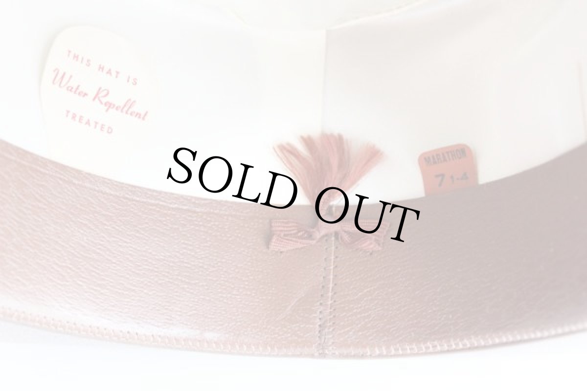 画像5: 50s PENNEY'S MARATHON フェルト フェドラハット グレー 7 1-4 (5)