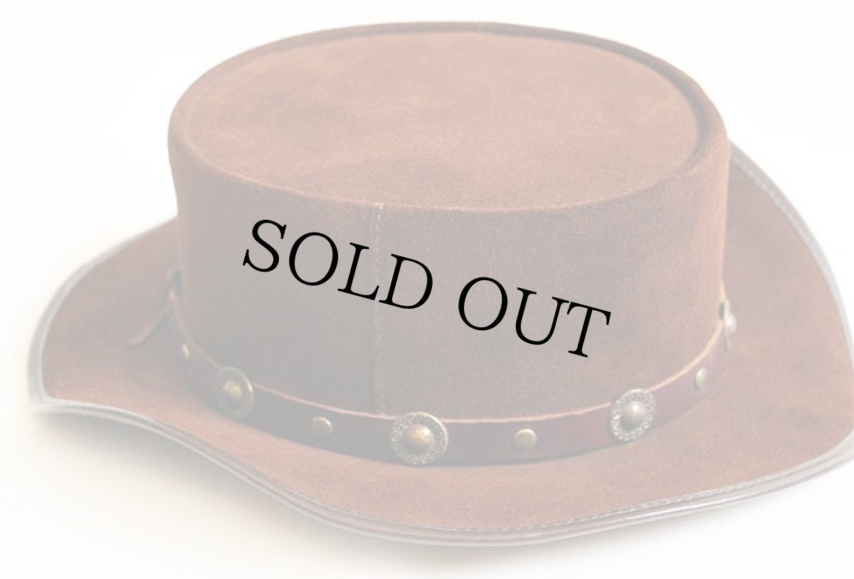 画像2: WINFIELD COVER CO. 装飾入り スエードレザー カウボーイハット 茶 L★ウエスタン (2)