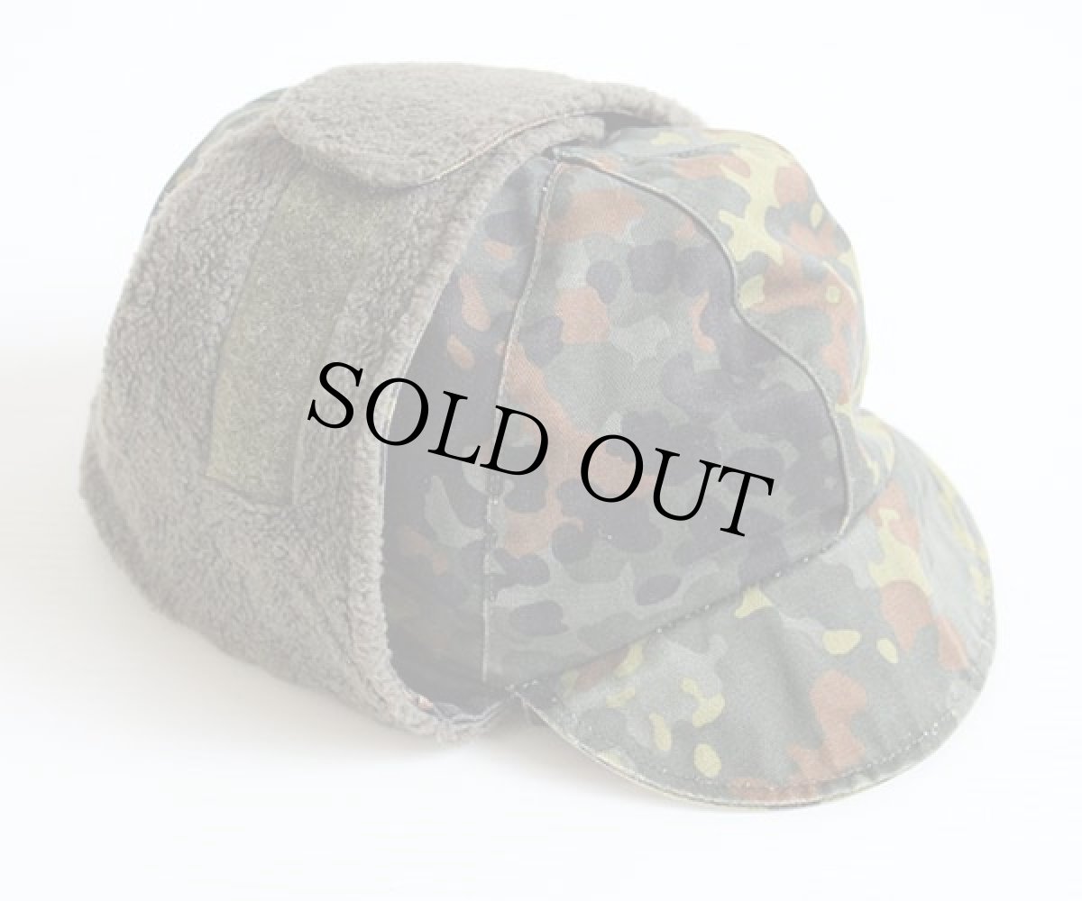 画像3: 90s ドイツ軍 フレクターカモ パイルキャップ 57 (3)