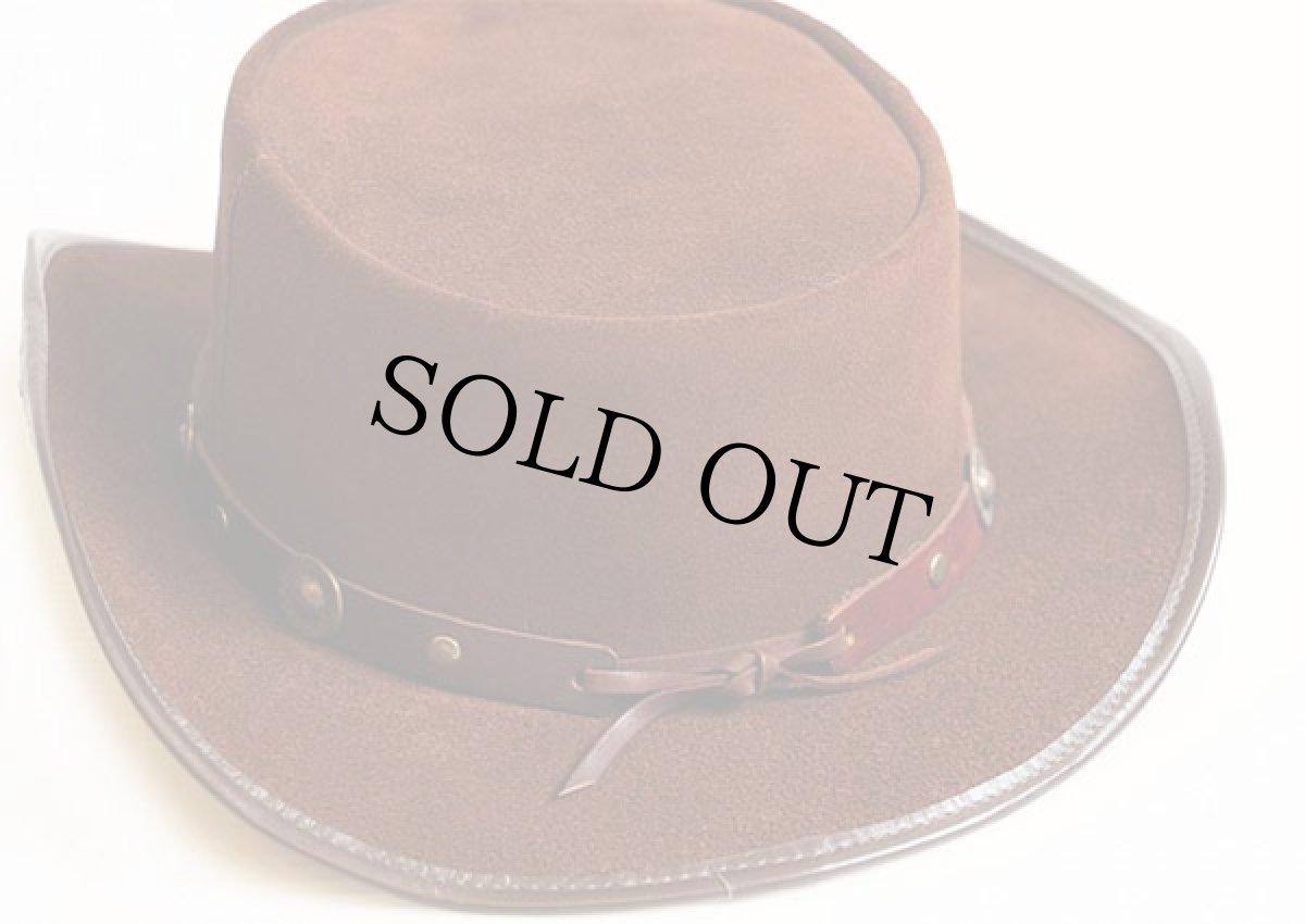 画像3: WINFIELD COVER CO. 装飾入り スエードレザー カウボーイハット 茶 L★ウエスタン (3)