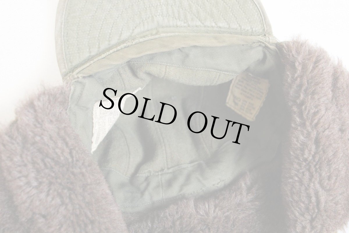 画像5: 50s 米軍 U.S.ARMY MQ-1 M-51 アルパカ パイルキャップ オリーブドラブ 7 1/4 (5)