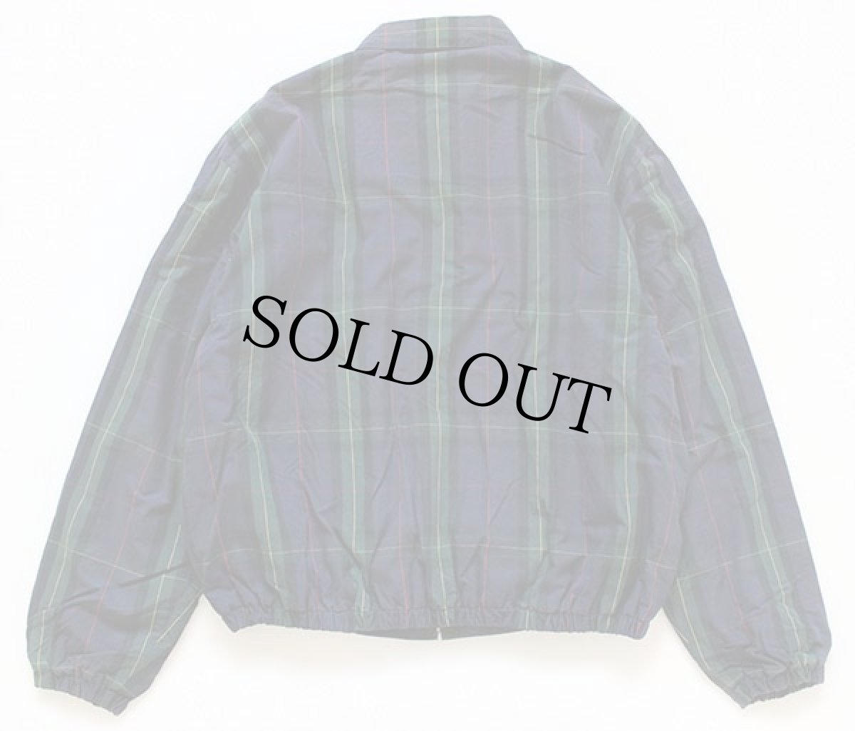 画像2: 90s ポロ ラルフローレン タータンチェック フリースライナー コットンジャケット L (2)