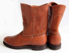 画像2: 80s USA製 REDWINGレッドウイング ペコスブーツ 茶 6D (2)