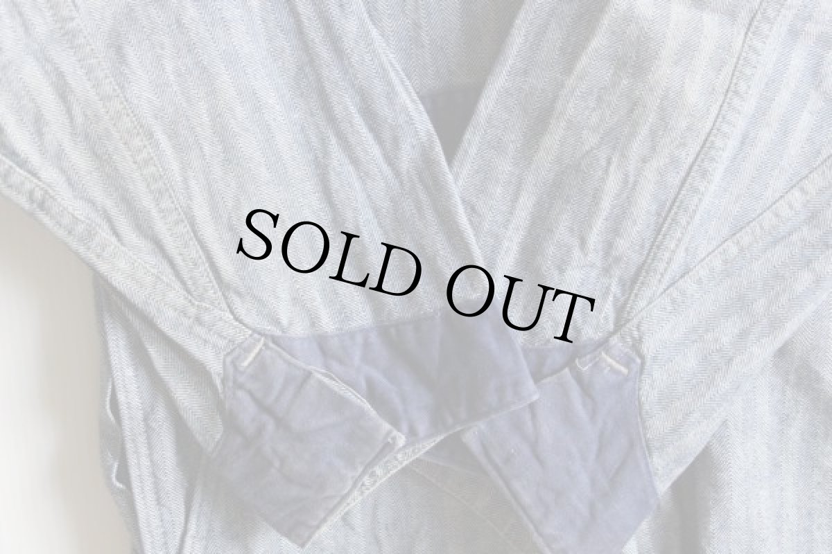 画像6: 60s UNKNOWN ツートン HBT ヘリンボーンツイル オールインワン 42★つなぎ (6)