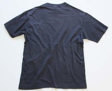 画像2: 80s USA製 Hanes スーツ 騙し絵 コットンTシャツ 炭黒 L (2)