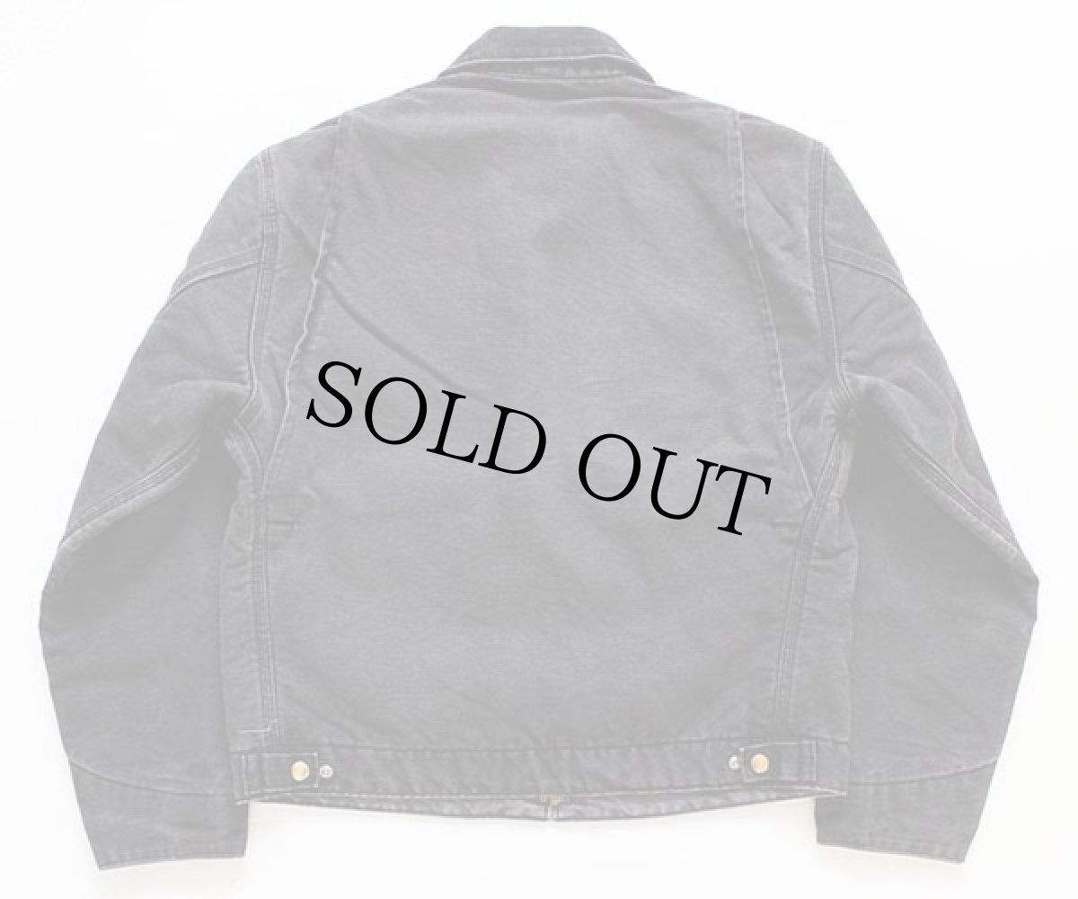 画像2: 80s USA製 carharttカーハート ブランケットライナー ダック地 デトロイトジャケット 黒 40 (2)