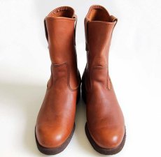 画像3: 80s USA製 REDWINGレッドウイング ペコスブーツ 茶 6D (3)