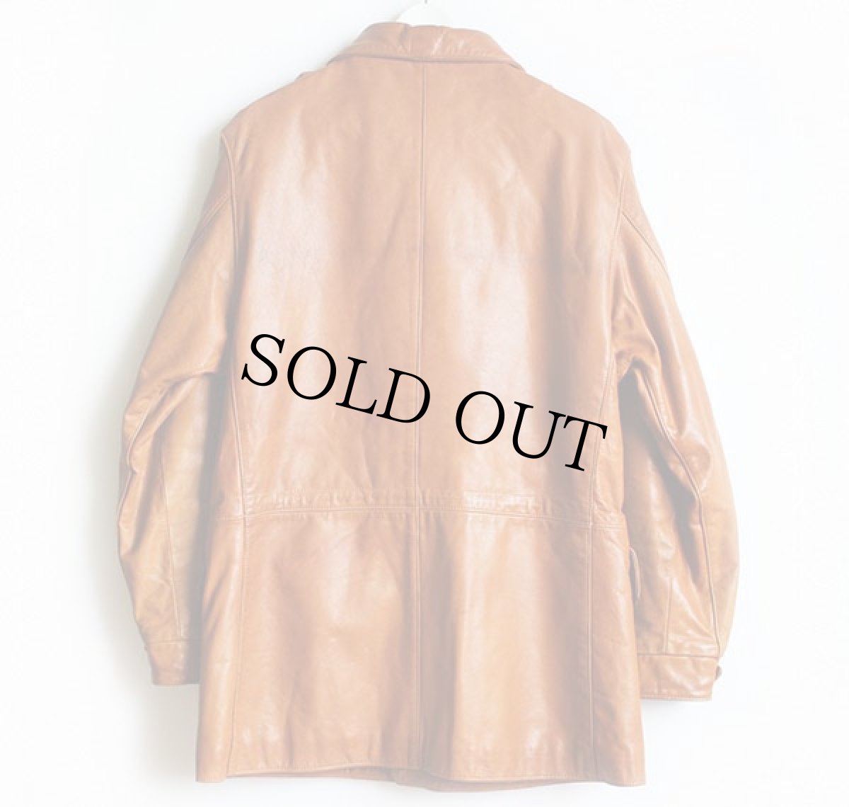 画像2: 70s USA製 ROME M-65タイプ レザーコート 茶 42 (2)