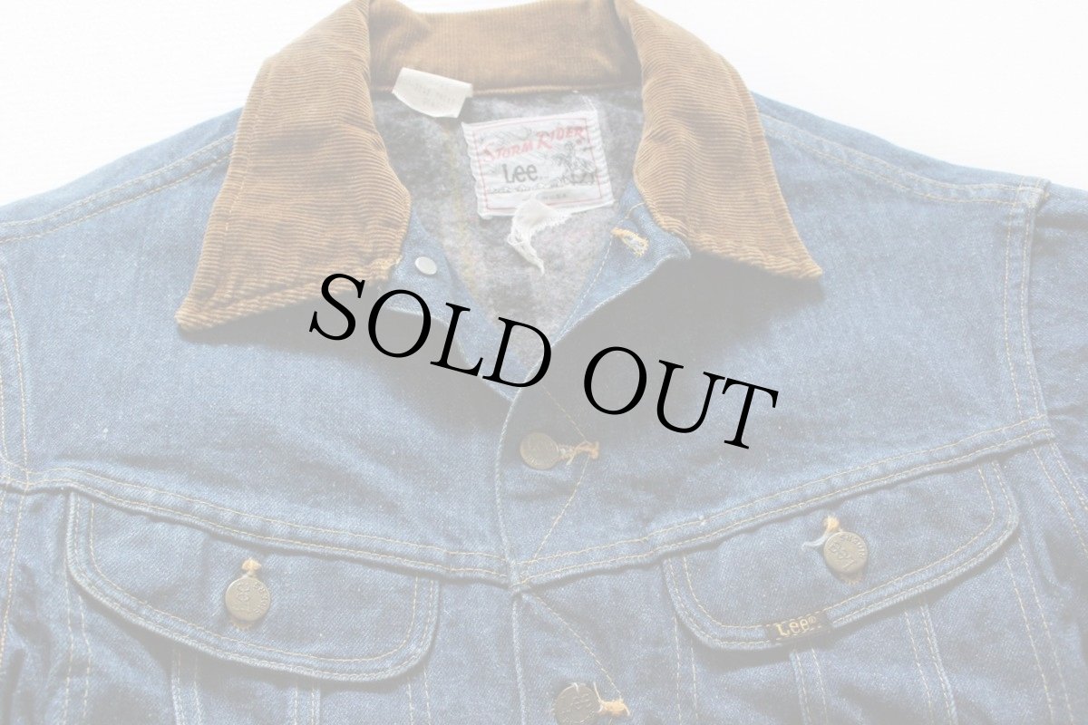 画像3: 80s USA製 Leeリー STORM RIDERストームライダー 220LJ ブランケットライナー デニムジャケット (3)