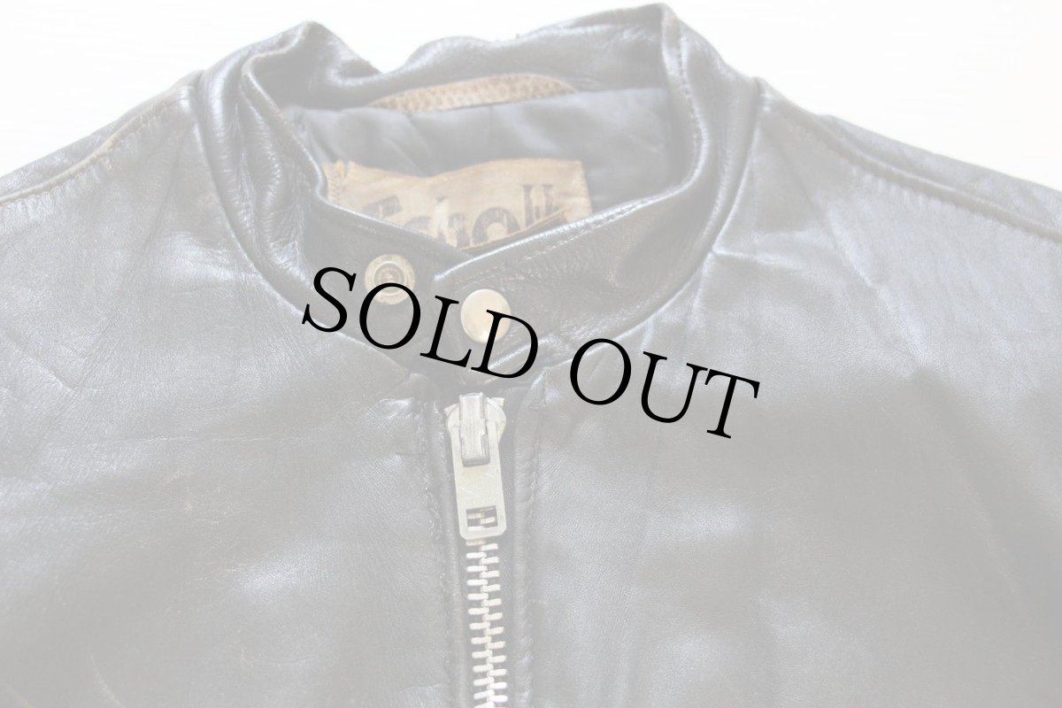 画像3: 70s Schott BROS ショット シングルライダース レザージャケット 黒 44 (3)