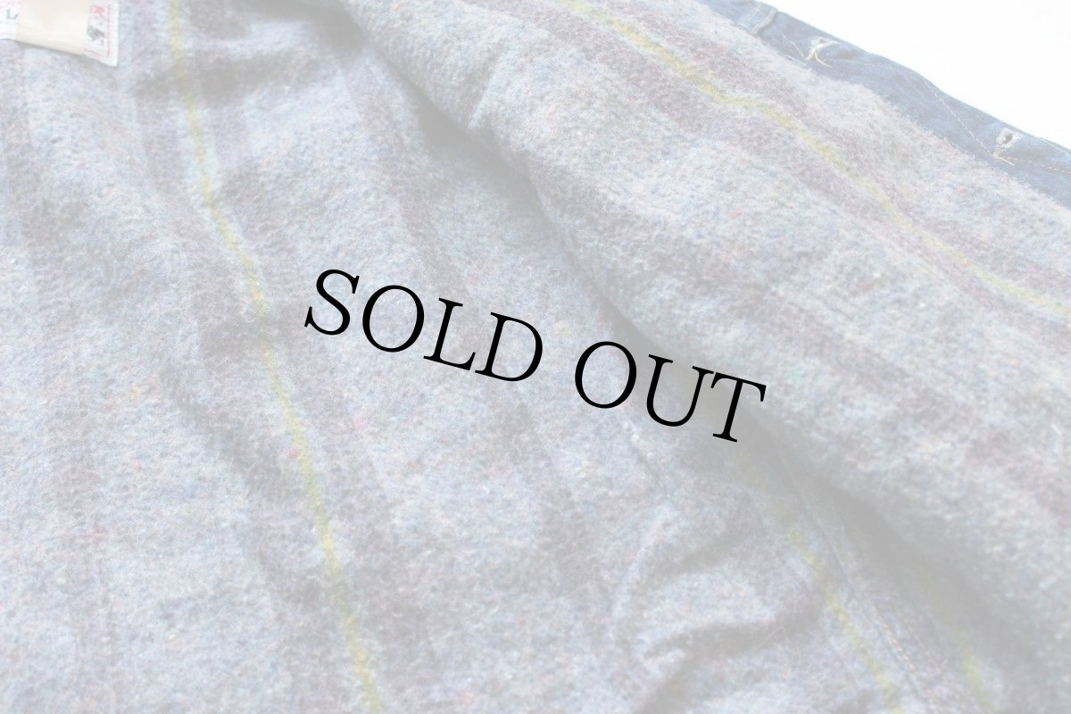 画像7: 80s USA製 Leeリー STORM RIDERストームライダー 220LJ ブランケットライナー デニムジャケット 44R (7)