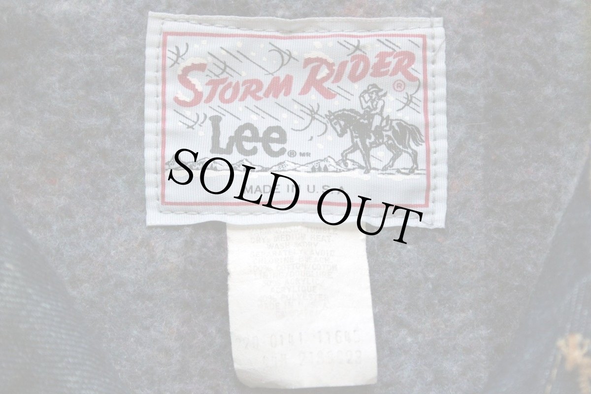 画像4: 80s USA製 Leeリー STORM RIDERストームライダー 220LJ ブランケットライナー デニムジャケット 44R (4)
