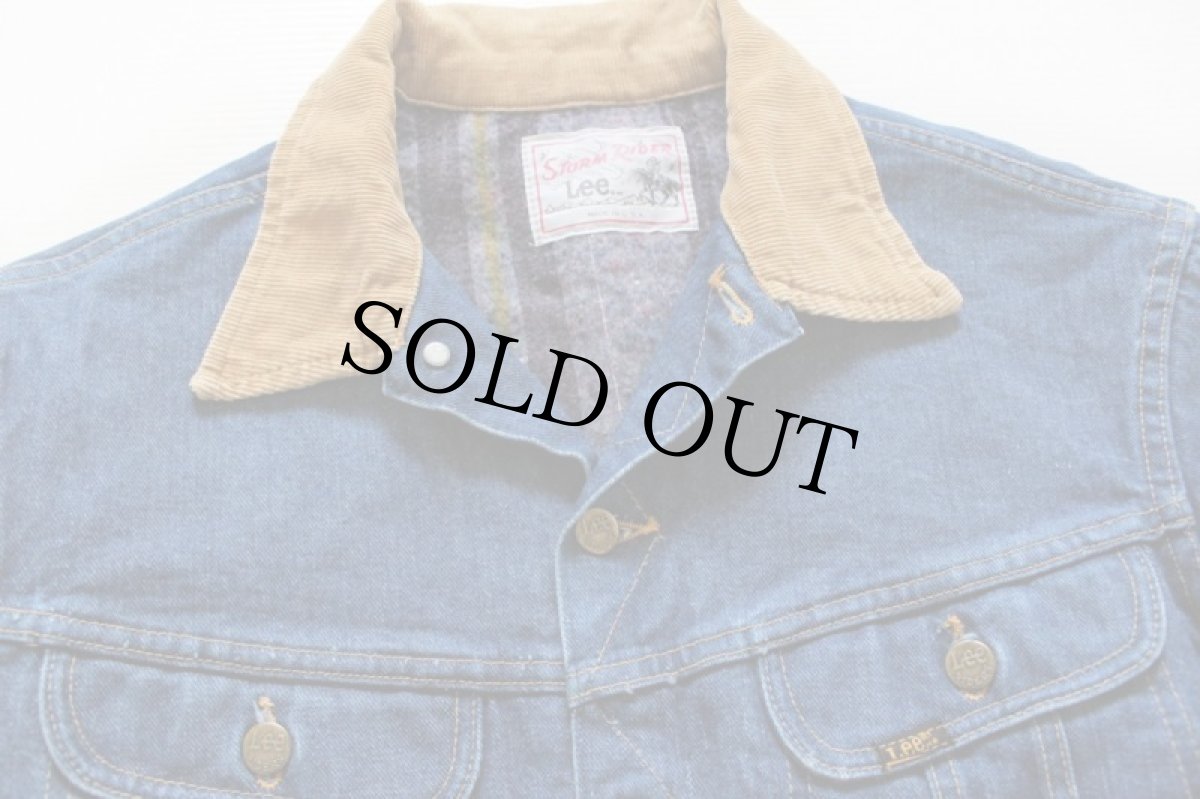画像3: 80s USA製 Leeリー STORM RIDERストームライダー 220LJ ブランケットライナー デニムジャケット (3)