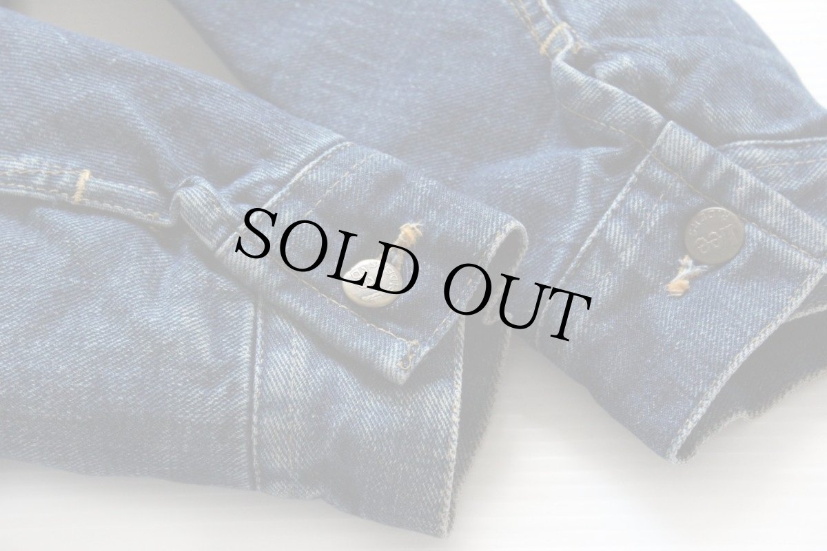 画像8: 80s USA製 Leeリー STORM RIDERストームライダー 220LJ ブランケットライナー デニムジャケット 44R (8)