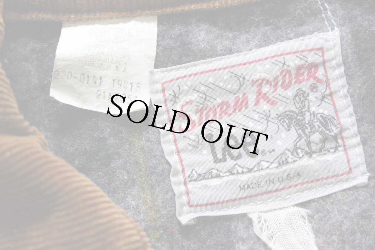 画像4: 80s USA製 Leeリー STORM RIDERストームライダー 220LJ ブランケットライナー デニムジャケット (4)