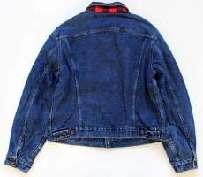 画像2: 80s USA製 Levi'sリーバイス 70411 バッファローチェック ネルライナー デニムジャケット 4ポケット 46 (2)