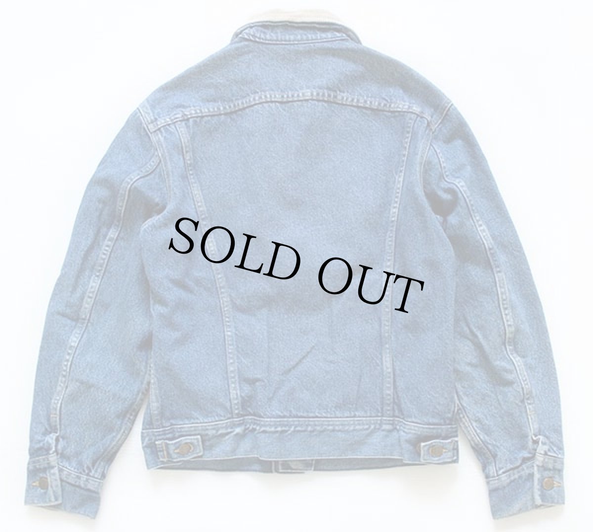 画像2: 80s USA製 Leeリー 221 タータンチェック ネルライナー デニムジャケット 4ポケット S (2)