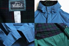 画像3: USA製 Woolrichウールリッチ ウールライナー マウンテンパーカー 紺 L (3)