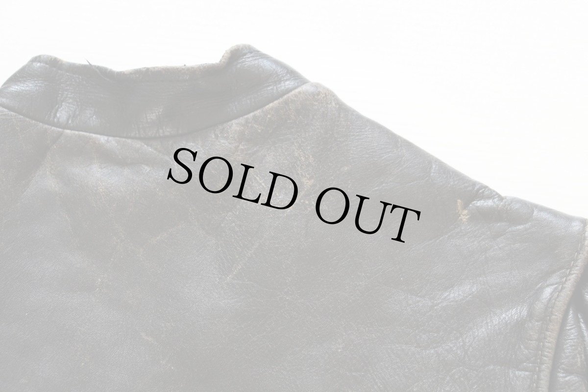 画像9: 70s Schott BROS ショット シングルライダース レザージャケット 黒 44 (9)