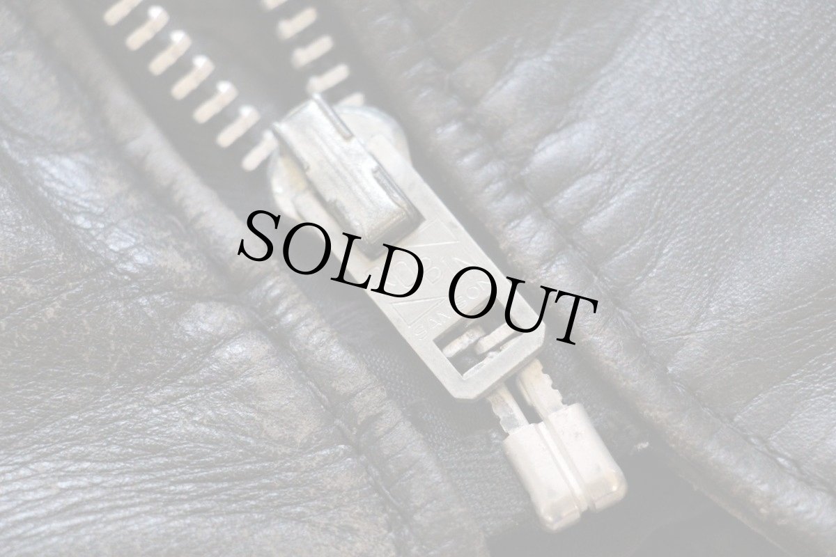 画像7: 70s Schott BROS ショット シングルライダース レザージャケット 黒 44 (7)